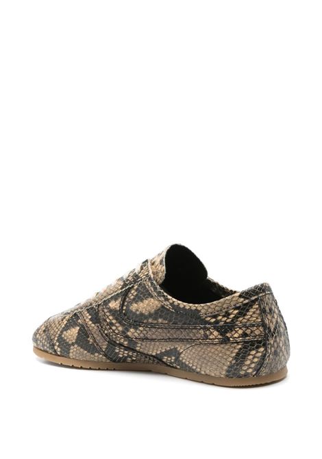 Sneakers in pelle effetto serpente in marrone Dries van noten - uomo DRIES VAN NOTEN | MS2511502103